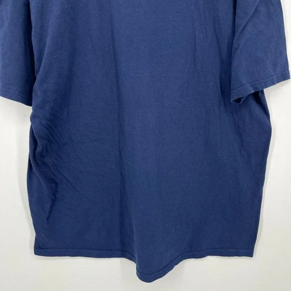 Disney T-Shirt Men's Size XL Navy Blue Mickey Mouse USA Flag Logo Cotton - Picture 8 of 9